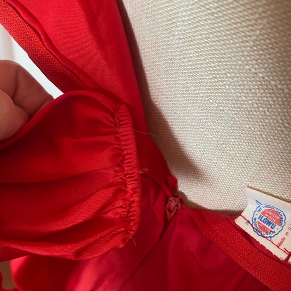 AMAZING VTG CAROL GOWNS BY MR WALTERS RED PROM DRESS 1980’S - Picture 9 of 10